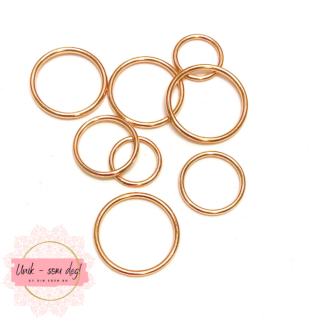 Metallringer til stropper | gull | flere størrelser