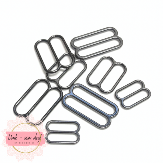 Skyvestykker for stropper | sølv | flere størrelser