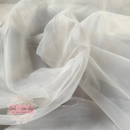 For mesh uten stretch hvit| Sy din egen bh