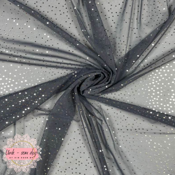 Glitter stretch mesh