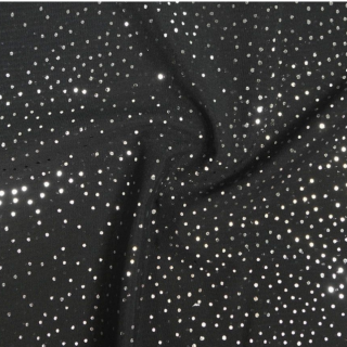 Glitter stretch mesh