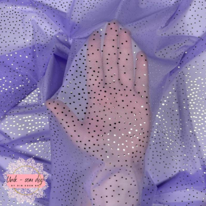 Glitter stretch mesh