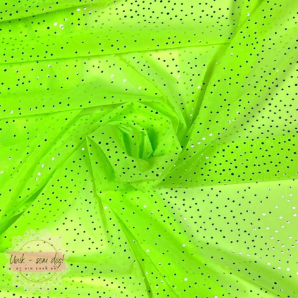 Glitter stretch mesh
