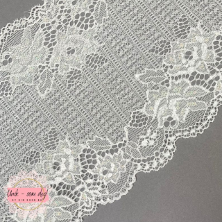 Blonde 16 cm - Hvit med glitter