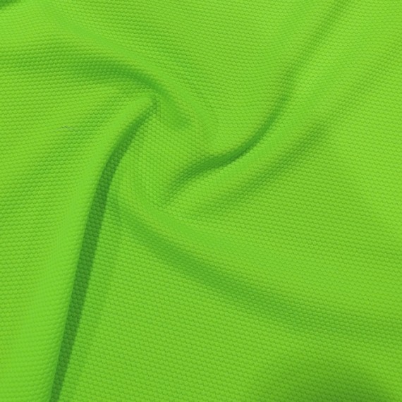 Badetøystoff lycra teksturert neongrønn| Lycra Swim