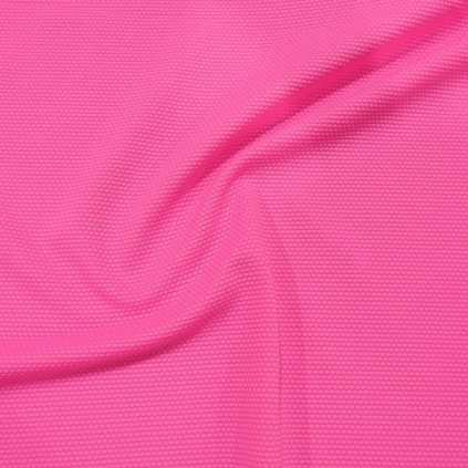 Badetøystoff lycra teksturert rosa