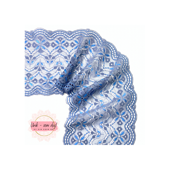 Galloon Blonde 15 cm tofarget blå