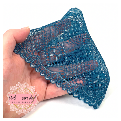 Galloon Blonde 16 cm teal / mørk turkis