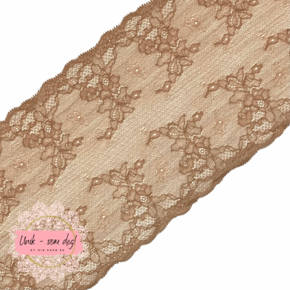 17 cm stretch blonde, Cafè au lait farget