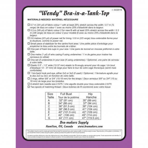 Wendy Tank Topp med innebygd BH