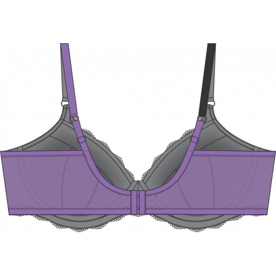 Amethyst BH mønster - Sy vattert BH / polstret BH