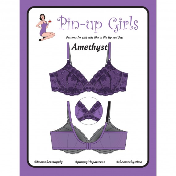 Amethyst BH mønster - Sy vattert BH / polstret BH