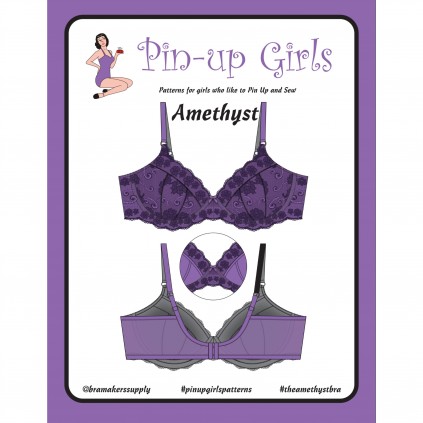 Amethyst BH mønster - Sy vattert BH / polstret BH