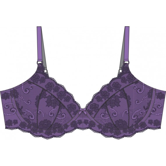 Amethyst BH mønster - Sy vattert BH / polstret BH