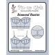 Diamond vattert bustier mønster - PinUp Girl
