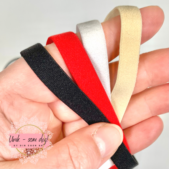 Plysh kantstrikk 10 mm. Sy din egen truse, bralette eller BH