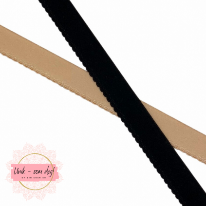 Scallup kantstrikk 18mm bred | flere farger | sy BH