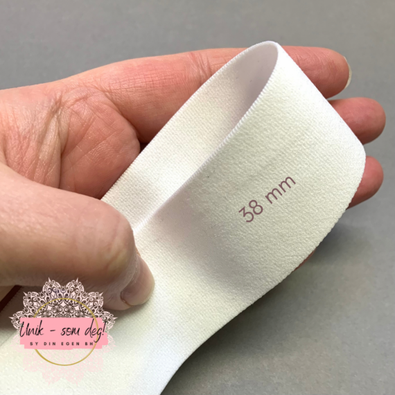Linning strikk med plysj 38mm