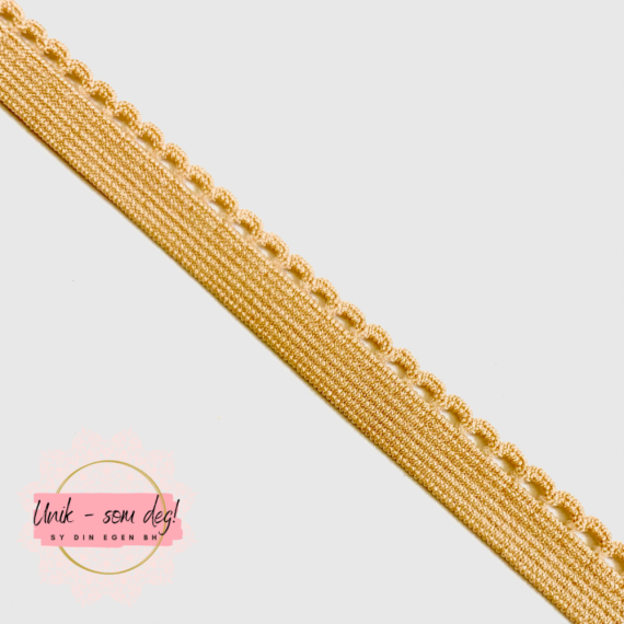 Pyntestrikk sort | 10mm | Sy din egen BH, bralette eller truse